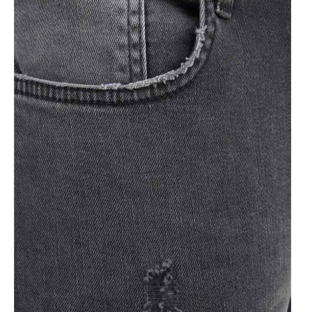 Skinny Jeans for Men Gray Denim Contemporary Style