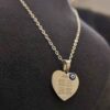 Islamic Necklace with 4 Qul Surah Calligraphy Steel Medallion