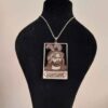 Islamic Necklace with Ya Abu Fadhl Al-Abbas Pattern Steel Medallion