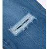 Straight Fit Jeans with Rips Sport Outfit for Men