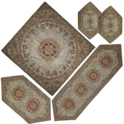 Termeh Tablecloth Luxurious with Persian Paisley Pattern Mahini (5x)