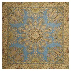 Persian Pateh Tablecloth in Kerman Handcrafted Traditional Paisley