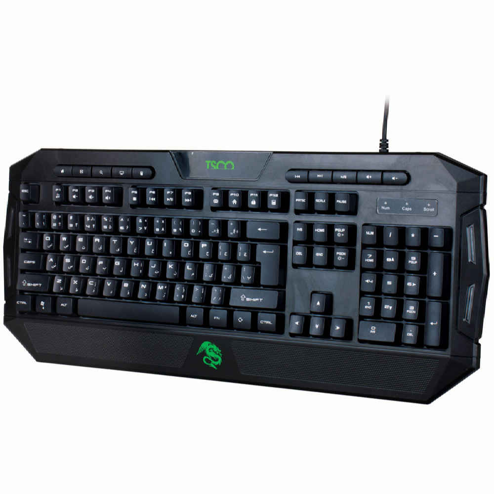 Tesco Gaming Keyboard with Persian Keycaps TK 8124