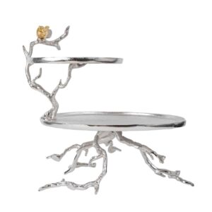 Versatile Aluminum Serving Stand for Snacks and Sweets
