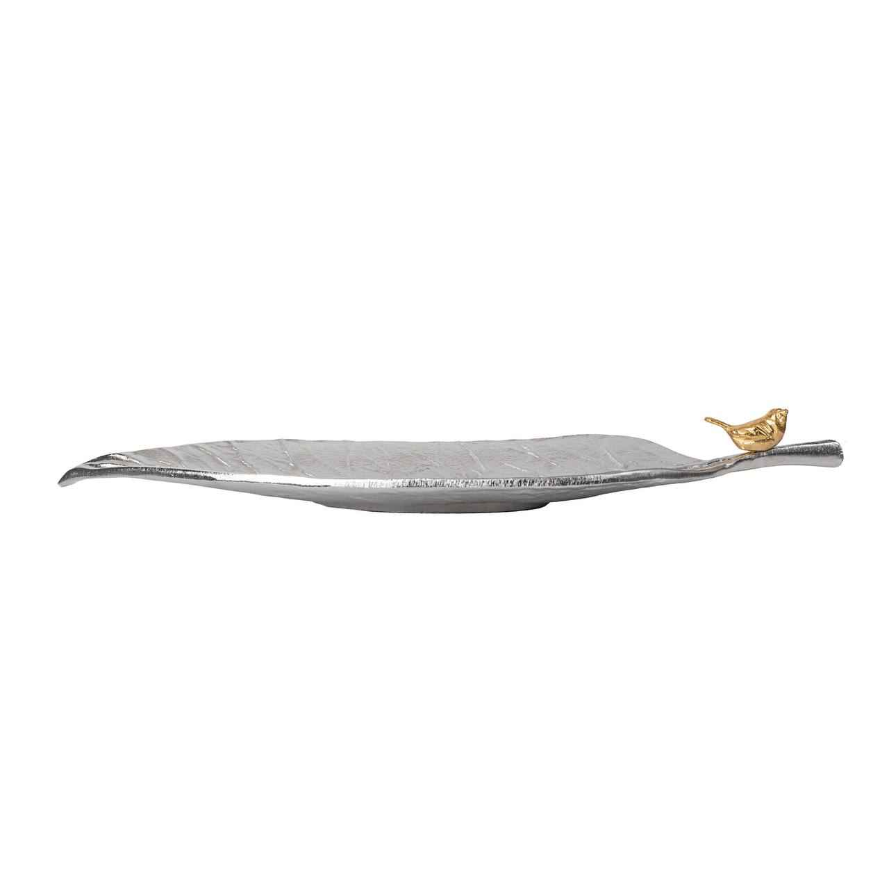 Versatile Serving Platter for Finger Foods Leaf Design