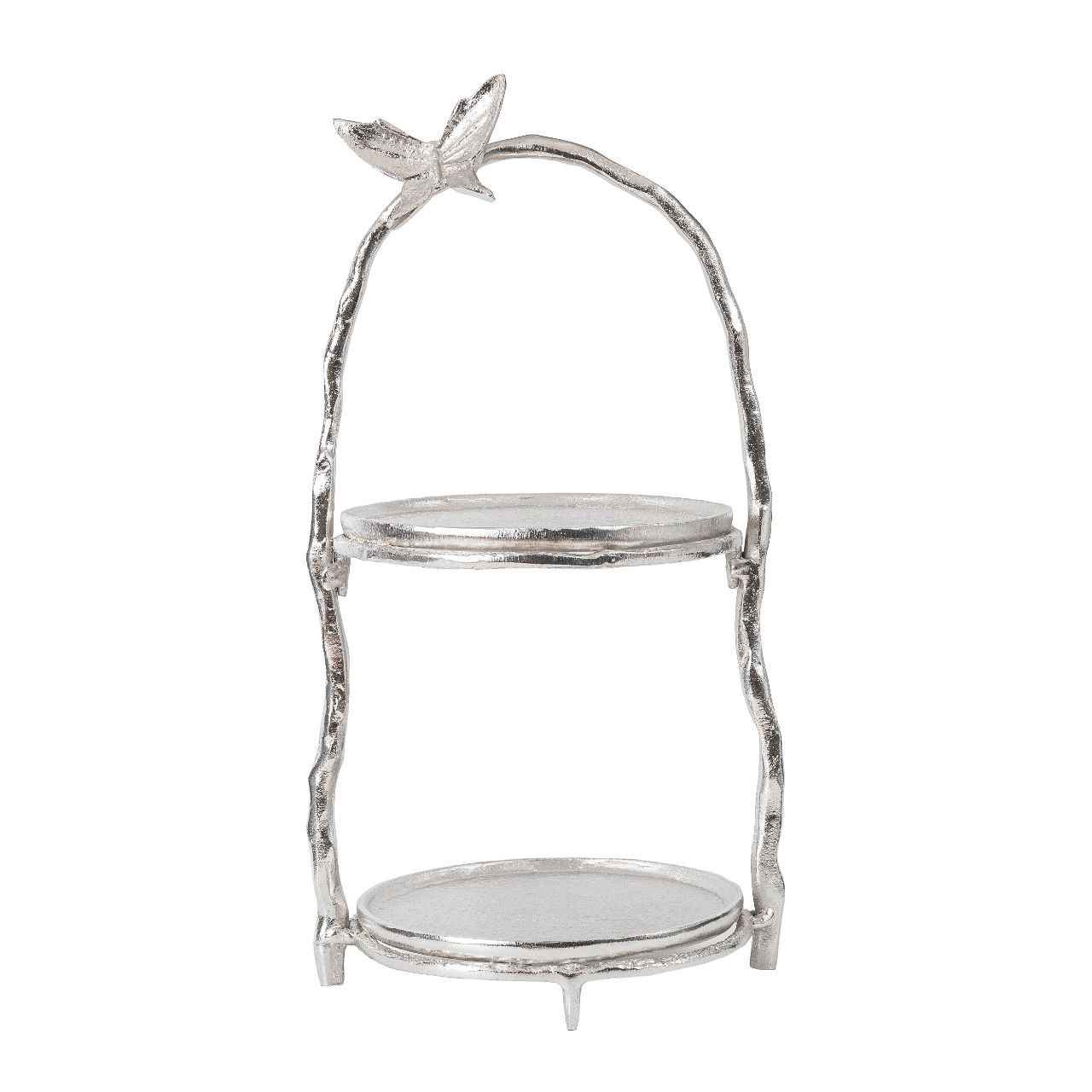 Versatile Serving Stand for Snacks and Sweets Butterfly Design
