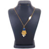 Brass Necklace Persian Traditional Theme for Women with Lapis Lazuli