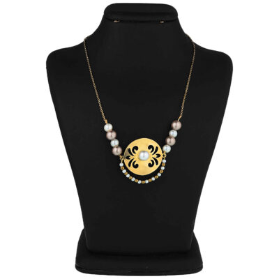 Persian Brass Pendant Necklace for Women – Handmade Traditional Charm Design