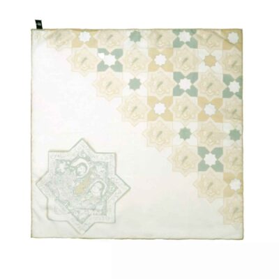 Mini Head Scarf for Women - Artistic Traditional Print Ideal for Summer & Spring