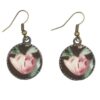 Women's Twisted Cross Headband & Earrings Set Botanical Pattern