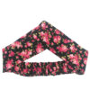 Women's Twisted Cross Headband & Earrings Set Floral Black