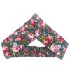 Women's Twisted Cross Headband & Earrings Set Floral Green