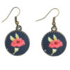 Women's Twisted Cross Headband & Earrings Set Flowers