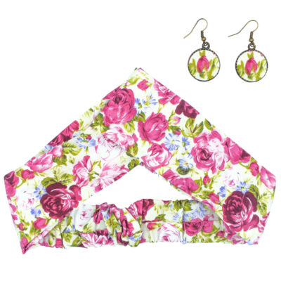 Women's Twisted Cross Headband & Earrings Set Heaven