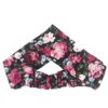 Women's Twisted Cross Headband & Earrings Set Pink & Black