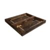 Wood Carved Backgammon Board Handcrafted Shahname Inspired Ashkbous
