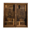 Wood Carved Backgammon Board Handcrafted Shahname Design