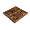 Wood Carved Backgammon Board Handcrafted Shahname Design
