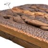 Wood Carved Backgammon Board Handcrafted Shahname Design
