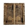 Handcrafted Solid Wood Persian Backgammon Board featuring Rostam Battle Shahnameh