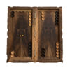Wood Carved Backgammon Board Handcrafted with Eagle Design