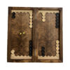 Wood Carved Backgammon Board Handcrafted with Phoenix Design