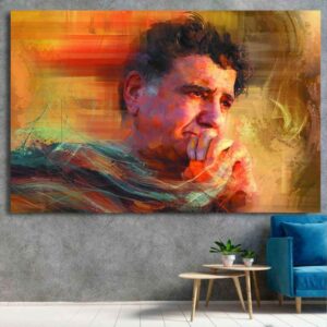 Wooden Poster Print – Mohammad-Reza Shajarian Wall Art