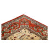 Hand-Knotted Persian Fars Qashqai Tribal Rug (Floral Medallion) - Red Wool