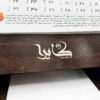 1403 Persian Desk Calendar with Notes Section & Pen Holder