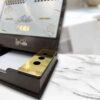 1403 Persian Desk Calendar with Notes Section & Pen Holder