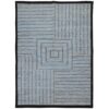 Artisanal Gray Striped Kilim Rug from Fars - Handwoven Persian Wool