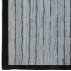 Artisanal Gray Striped Kilim Rug from Fars - Handwoven Persian Wool