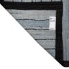 Artisanal Gray Striped Kilim Rug from Fars - Handwoven Persian Wool