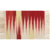 Artisanal Red Abstract Geometric Kilim Rug - Handwoven Persian Wool