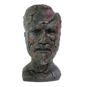 Decorative Concrete Sculptural Vase, Featuring an Artistic Man’s Head Design for a Striking Interior Accent