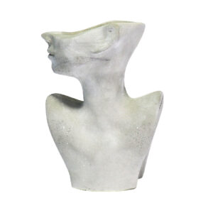 Decorative Concrete Sculptural Vase in the Shape of a Woman’s Body, Making a Bold Artistic Statement