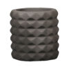 Artistic Concrete Vase Handcrafted with Resin, Featuring a Unique Mesh Design for a Contemporary Decor Accent