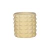 Artistic Concrete Vase Handcrafted with Resin, Featuring a Unique Mesh Design for a Contemporary Decor Accent