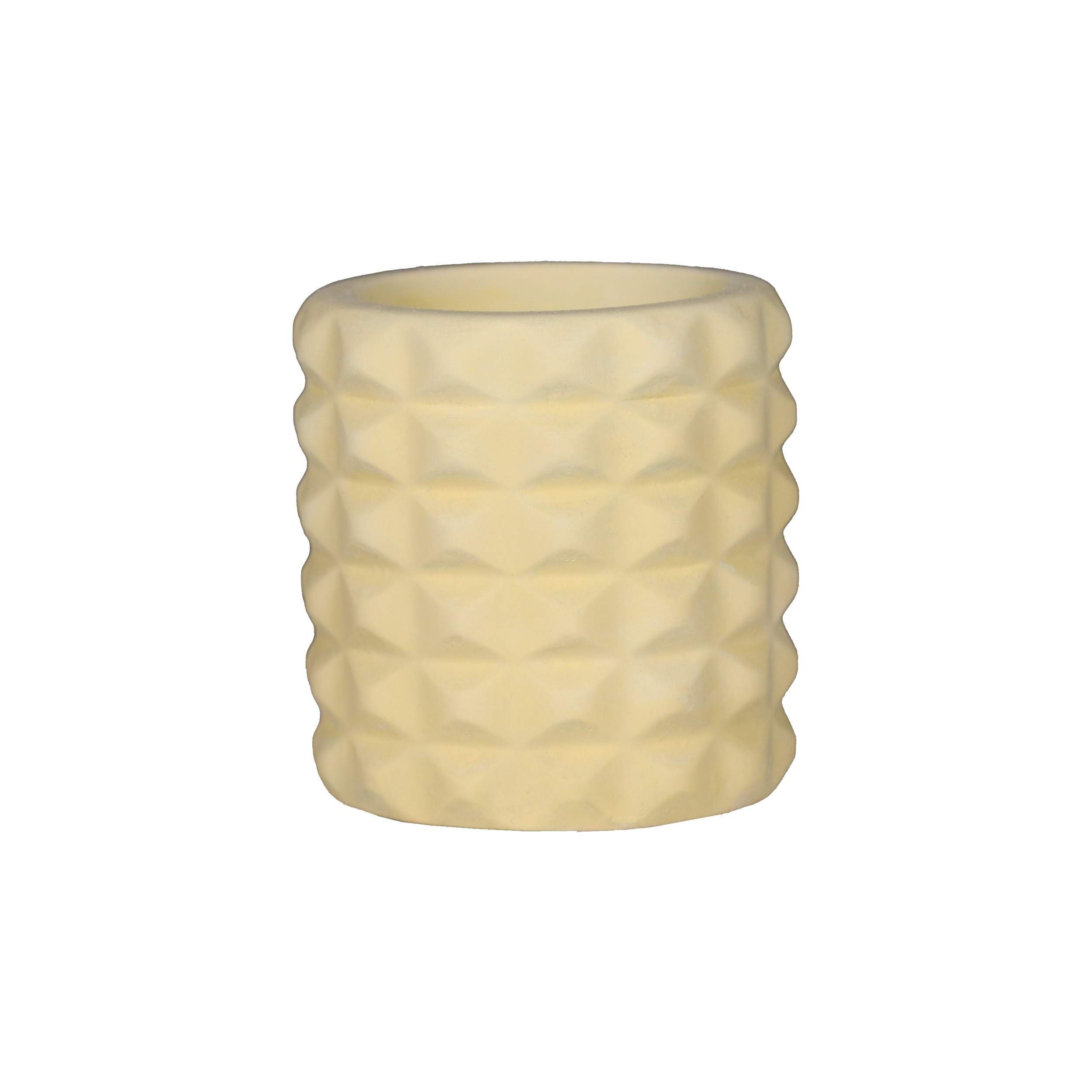 Artistic Concrete Vase Handcrafted with Resin, Featuring a Unique Mesh Design for a Contemporary Decor Accent