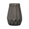 Artistic Concrete Vase with Resin Details, Handcrafted in Black and Designed for Single Stems with a Minimalist Touch