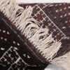 Hand-Knotted Persian Golestan Torkaman Rug (Bukhara Design) - Mahogany Brown Wool