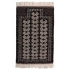 Hand-Knotted Persian Golestan Torkaman Rug (Bukhara Design) - Mahogany Brown Wool