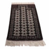 Hand-Knotted Persian Golestan Torkaman Rug (Bukhara Design) - Mahogany Brown Wool