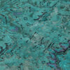 Hand-Knotted Persian Isfahan Rug (Traditional Classical Design) - Teal Green Wool