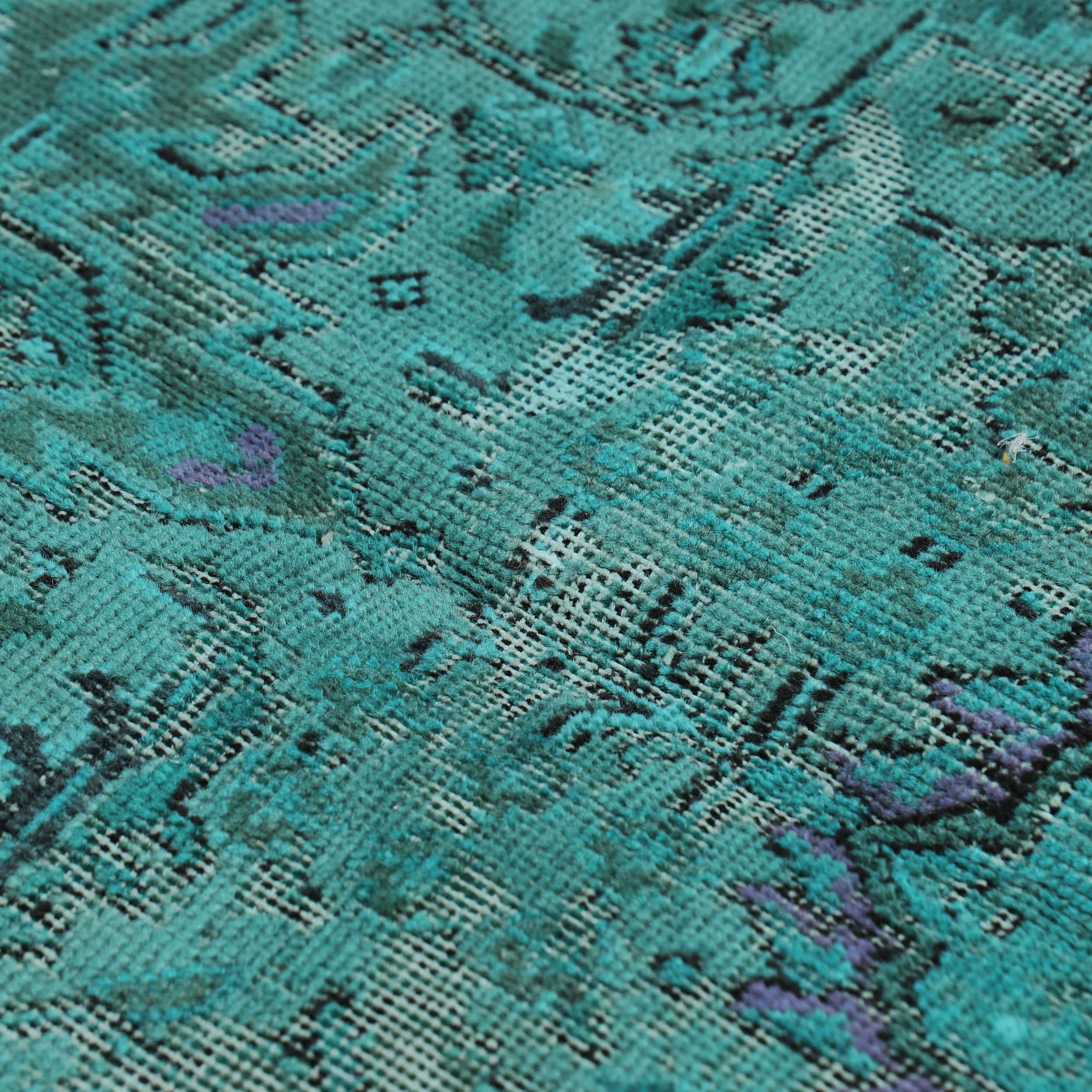 Hand-Knotted Persian Isfahan Rug (Traditional Classical Design) – Teal Green Wool