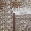Hand-Knotted Persian Khoy Riz Mahi Rug (Mahi Medallion / Herati) - Cream Kork Wool