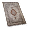 Hand-Knotted Persian Khoy Riz Mahi Rug (Mahi Medallion / Herati) - Cream Kork Wool