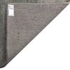 Genuine Handwoven Persian Minimalist Gabbeh Rug - Solid Gray Wool