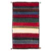 Authentic Handwoven Persian Striped Gabbeh Rug in Red - Wool