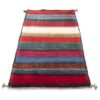 Authentic Handwoven Persian Striped Gabbeh Rug in Red - Wool